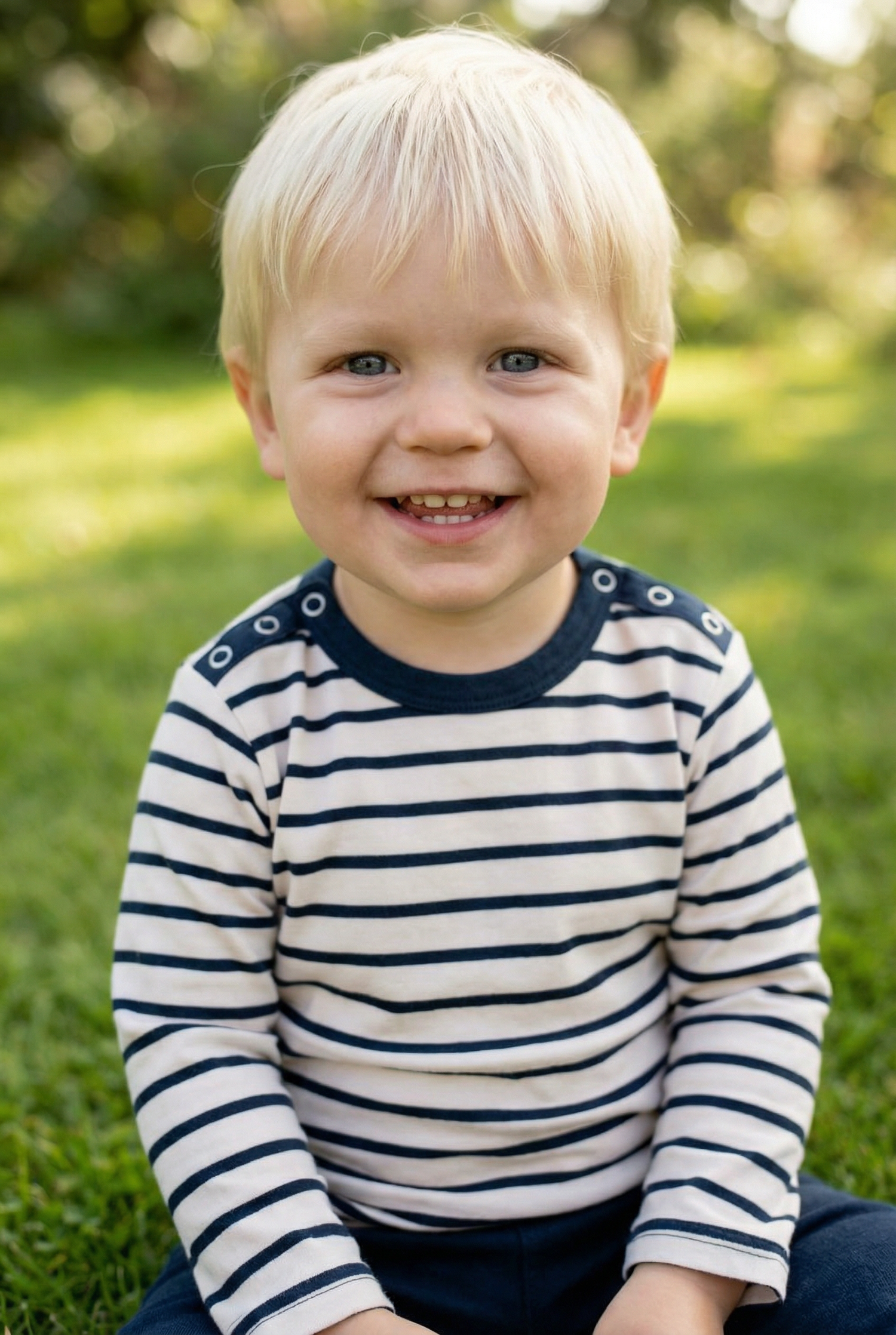 ORGANIC - Daneparsley LS Dark Navy/Chalk