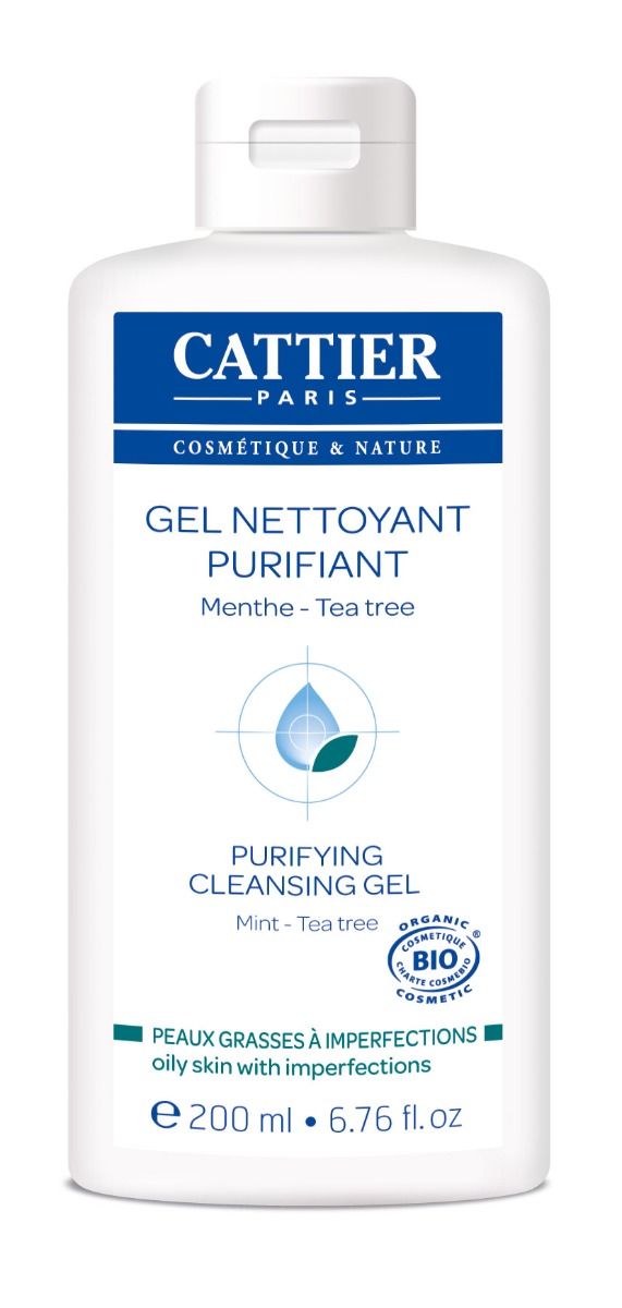 Cattier Ung/uren hud Purifying Cleansing Gel Mint/Tea Tree