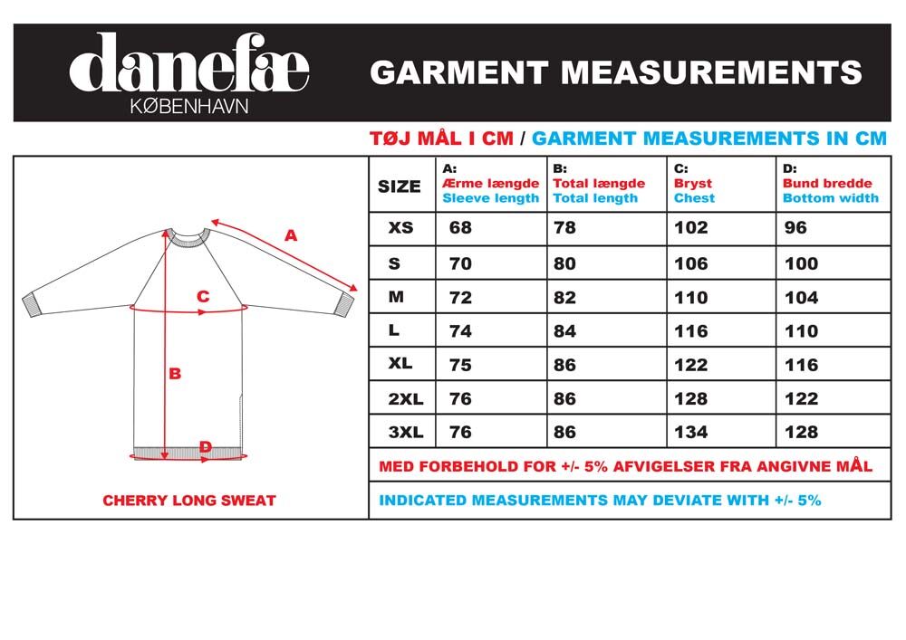 ORGANIC - Danecherry Long Sweat Multi