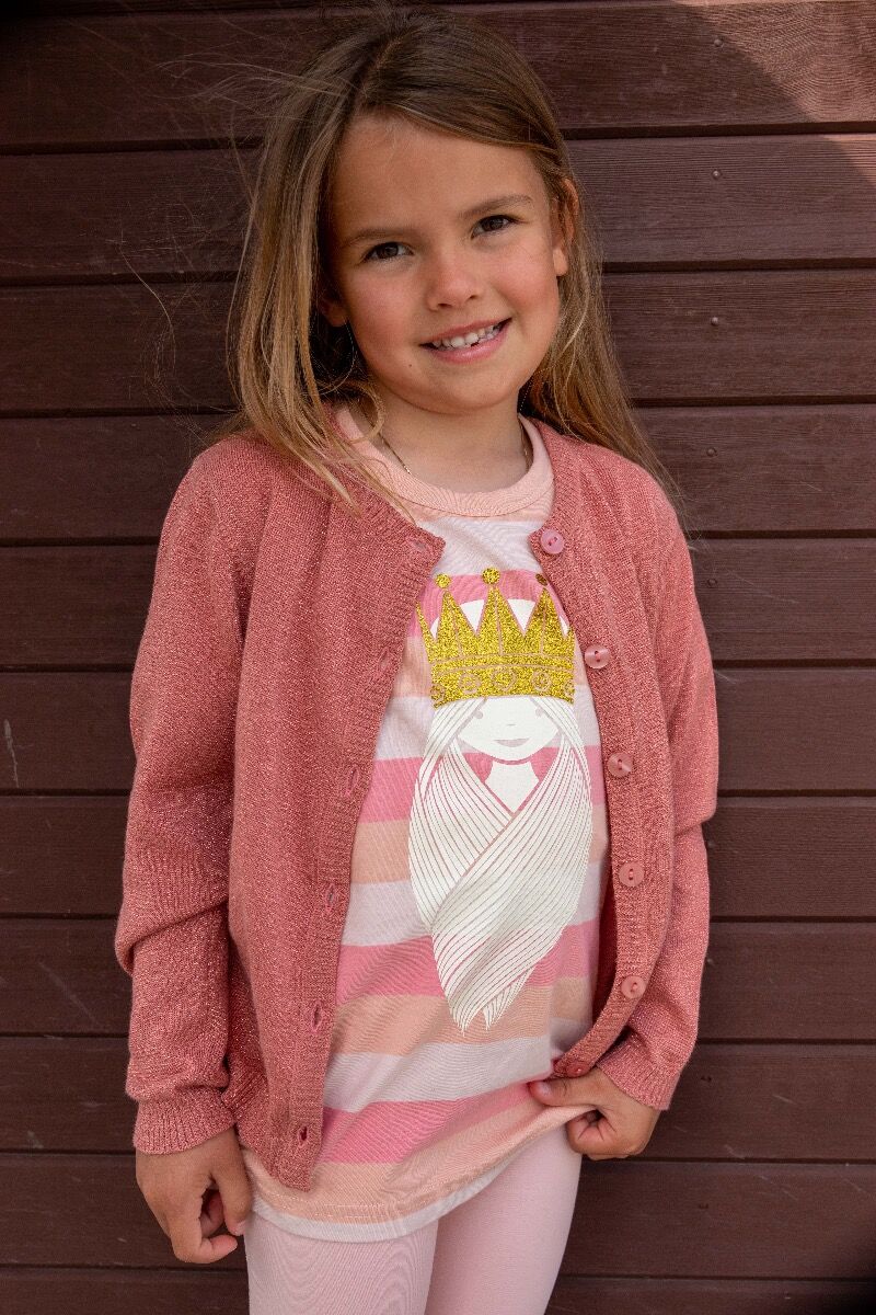 T-shirt til børn med prinsesse  