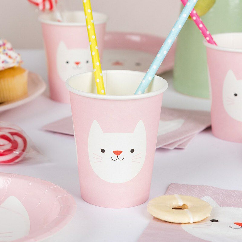 RL Paper Cups Cookie the cat