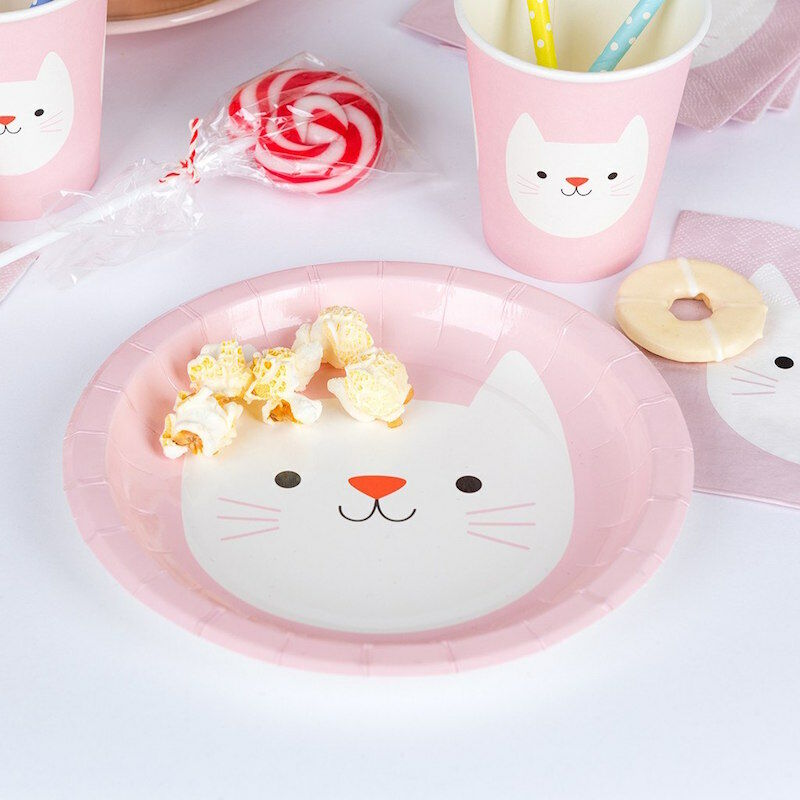 RL Paper Plates Round Cookie the cat