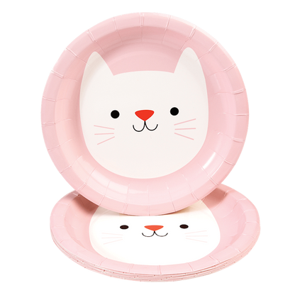 RL Paper Plates Round Cookie the cat