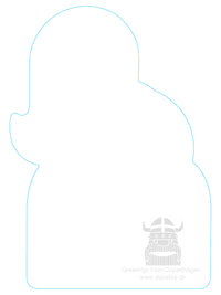 Cut-Out Postcard MERMAID