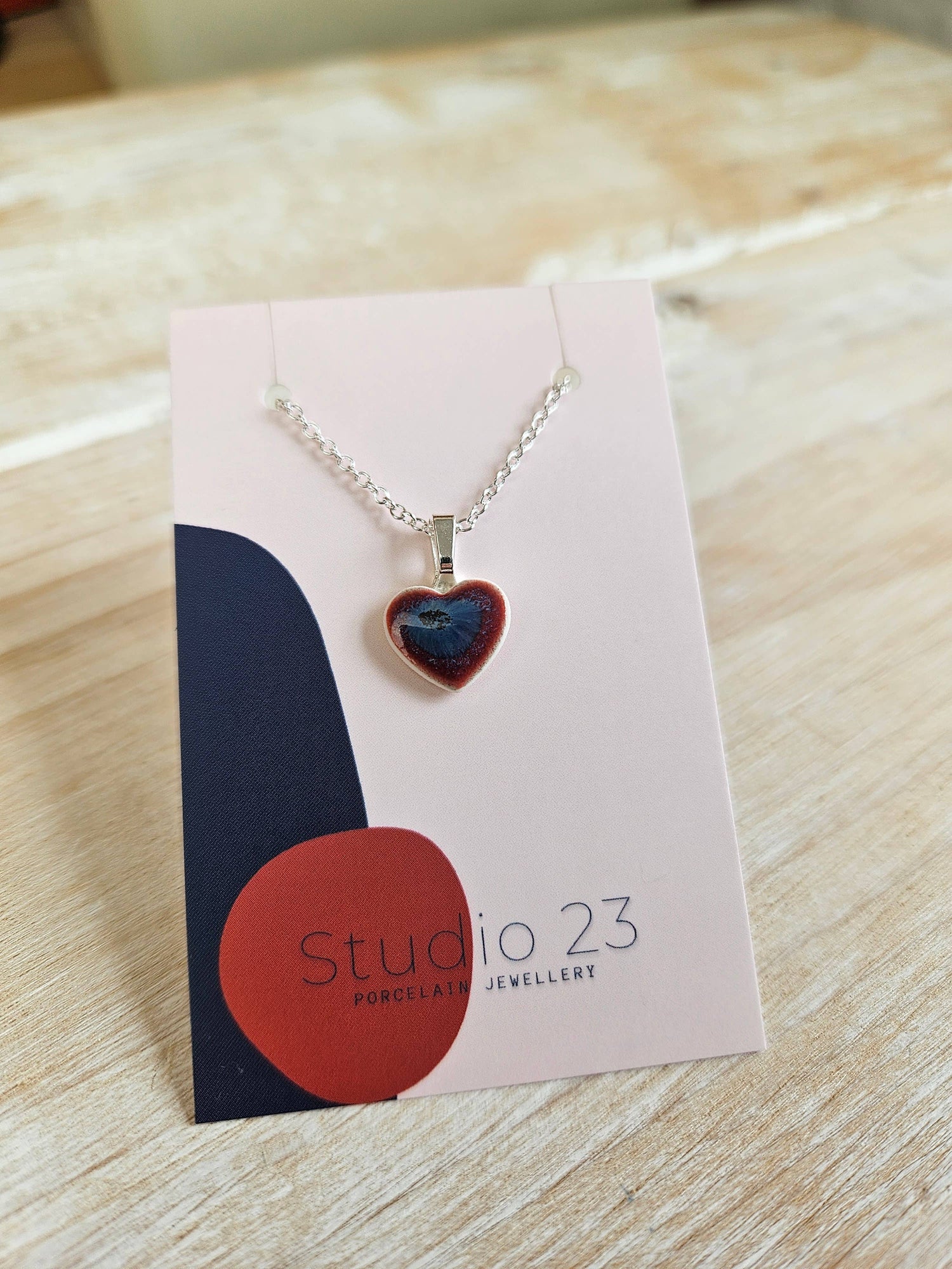 Studio 23 Heart Pendant Blush Pink