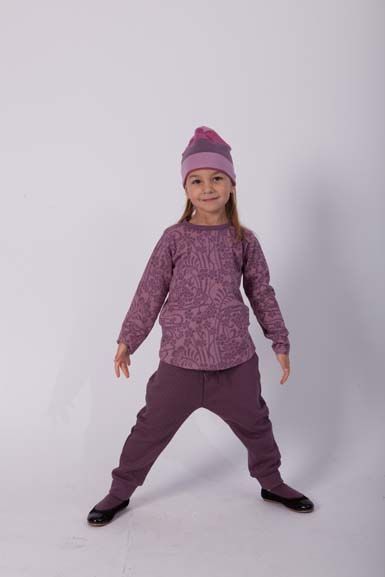 ORGANIC - Daneboeg pants Grey Plum