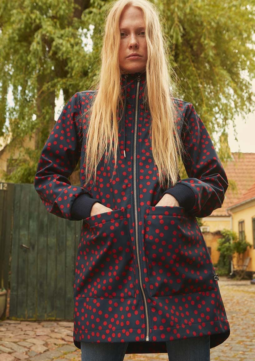 Danelaura Softshell Navy/Red FUNDOTS