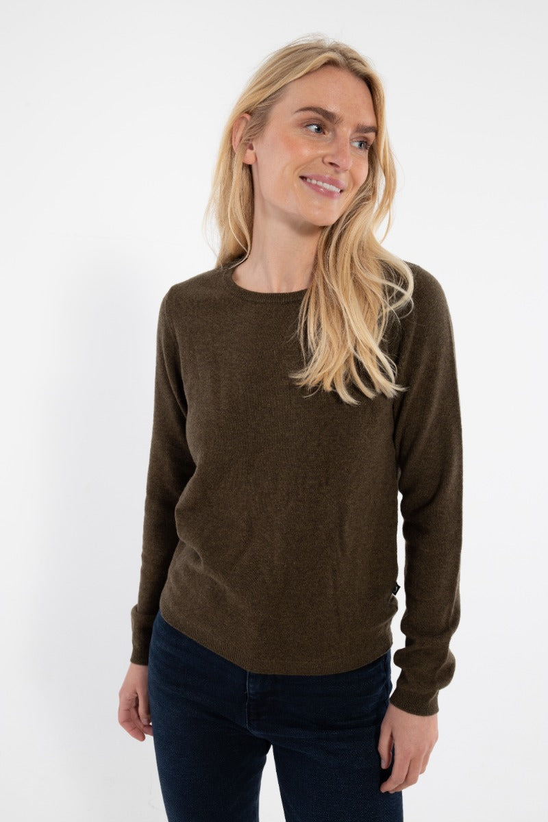 ESS - Bliss Merino Sweater Marsh Khaki