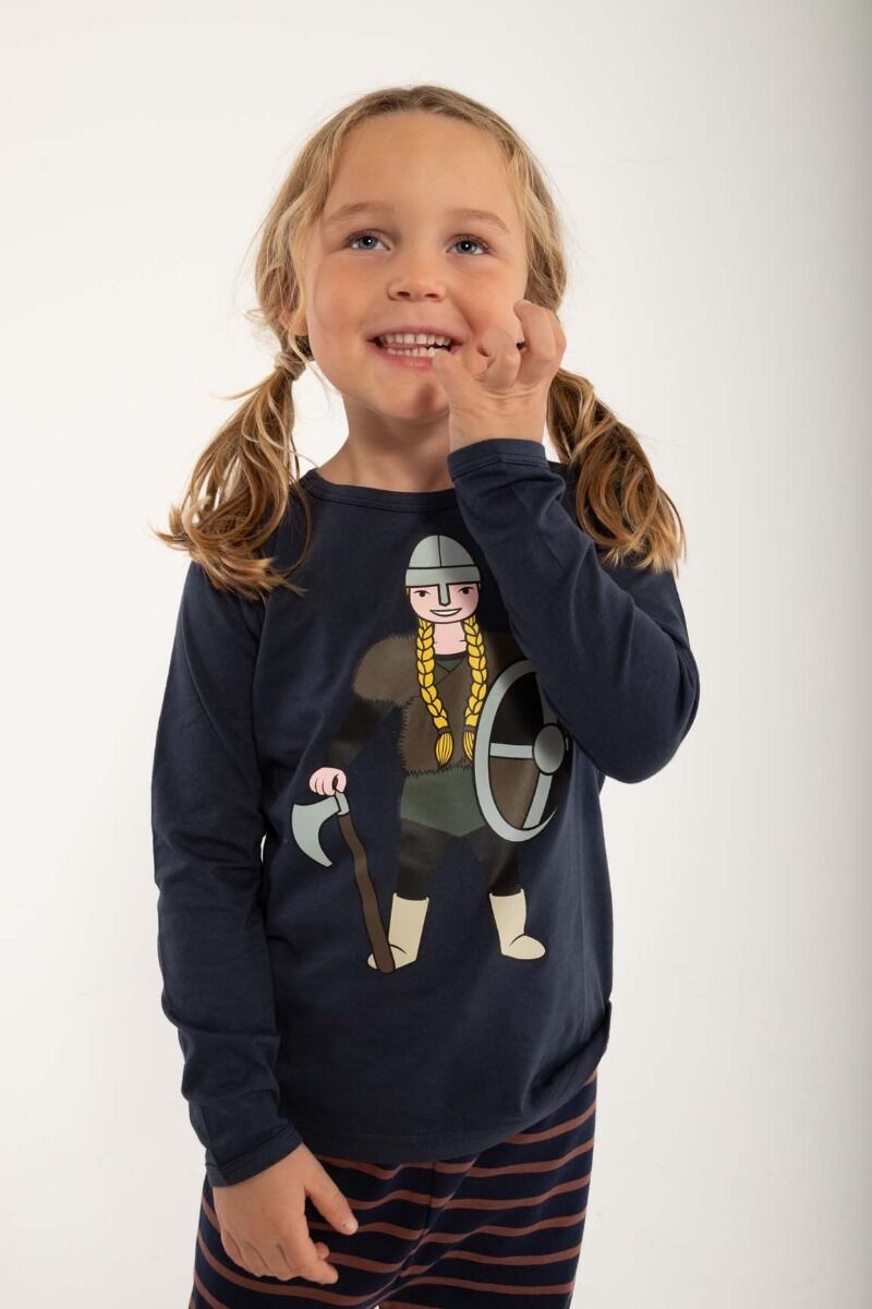 Bluse til børn med viking
