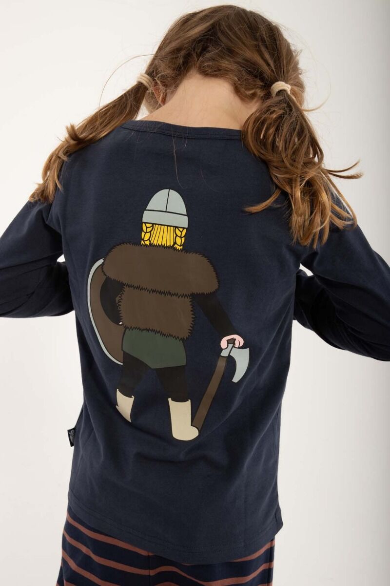 Bluse til børn med viking