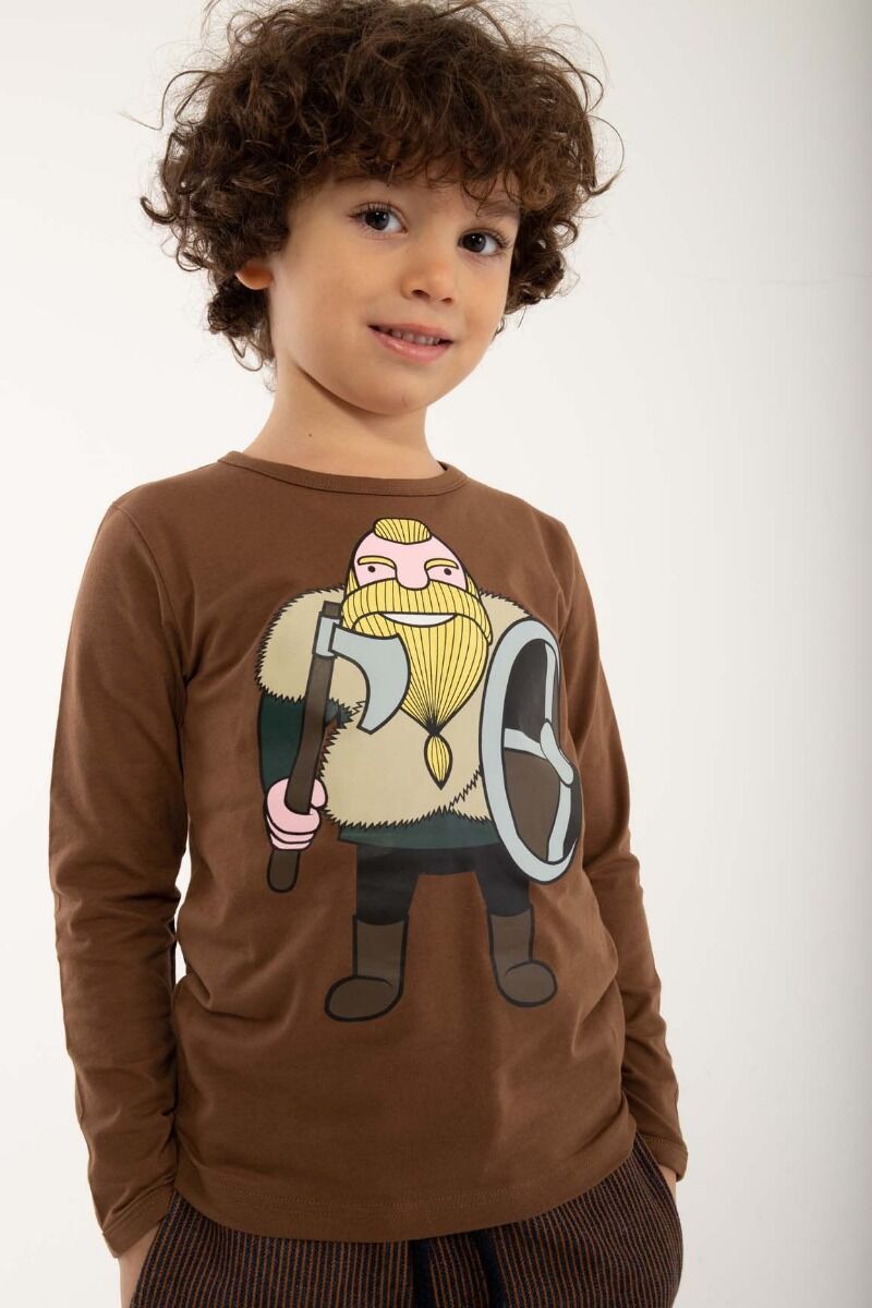 Danenorthpole Tee Brown Beige HARALD DIN VEN