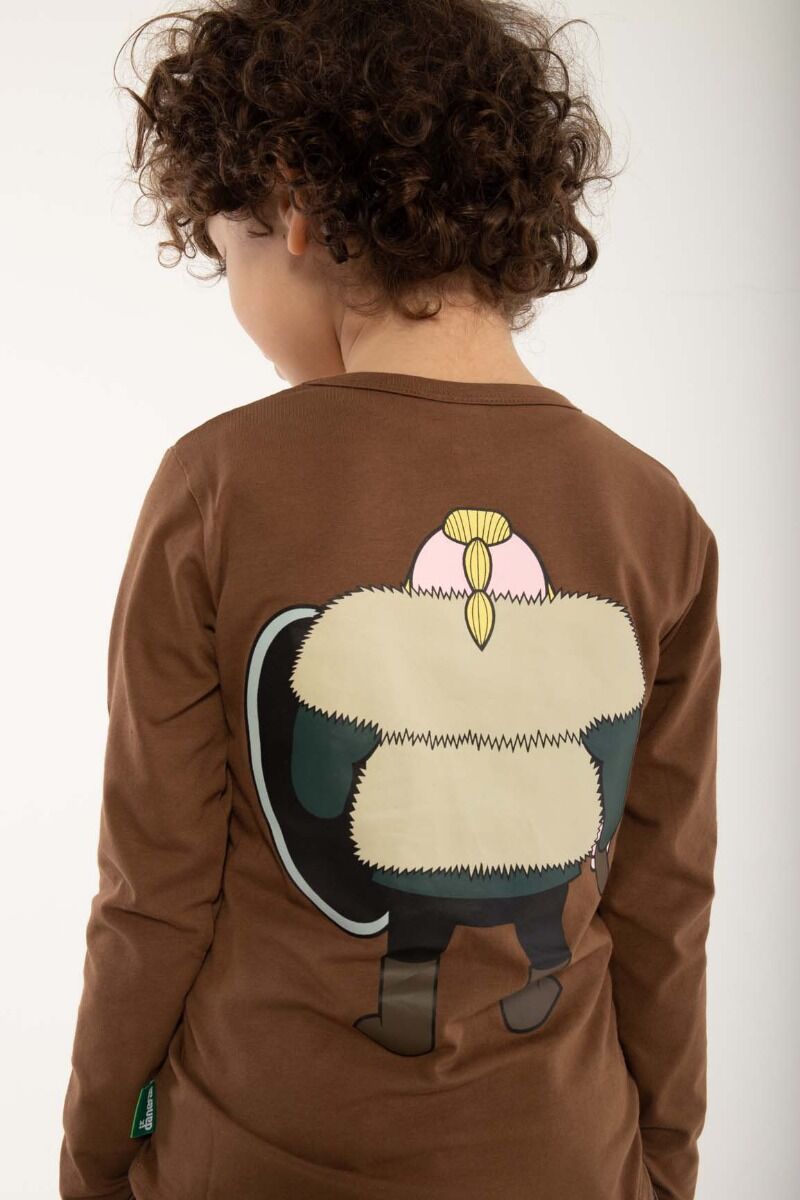 Danenorthpole Tee Brown Beige HARALD DIN VEN