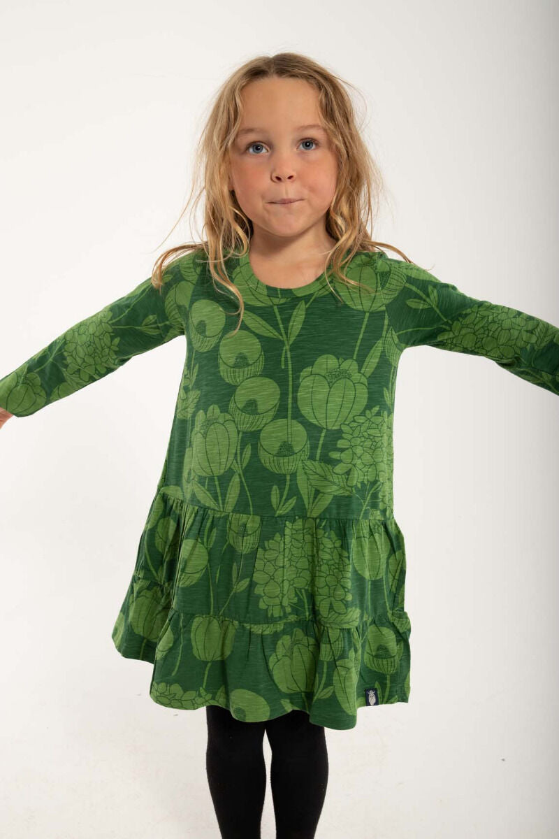 Organic - Danemiva Dress Warm Khaki/Fall Jungle HORTENSIA