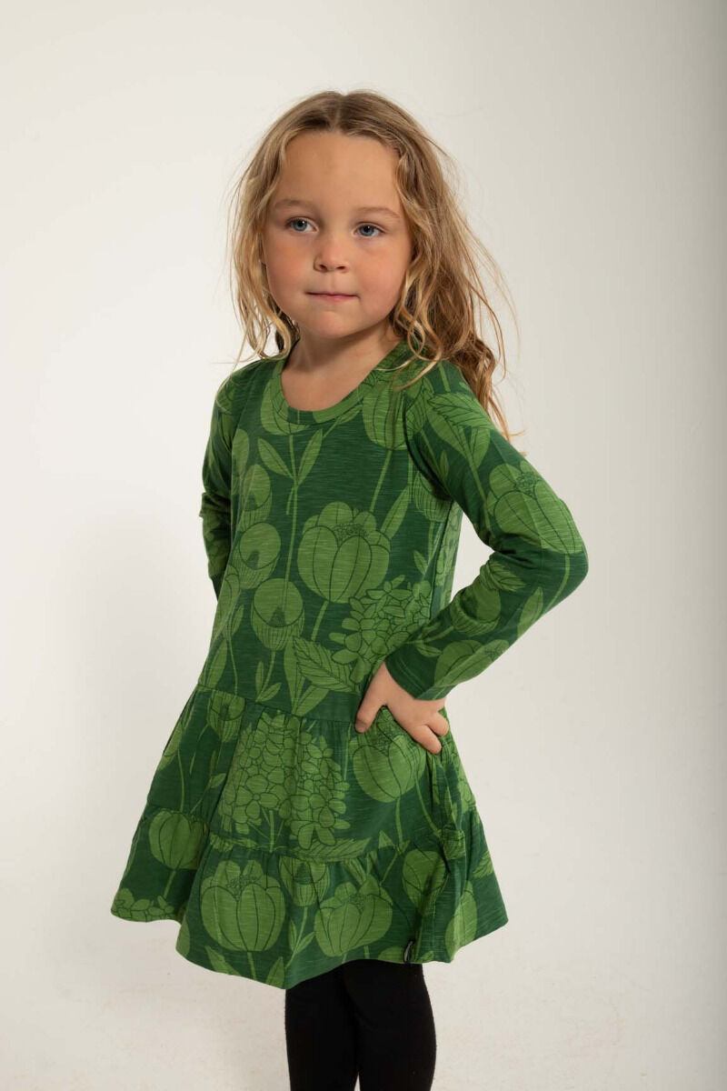 Organic - Danemiva Dress Warm Khaki/Fall Jungle HORTENSIA