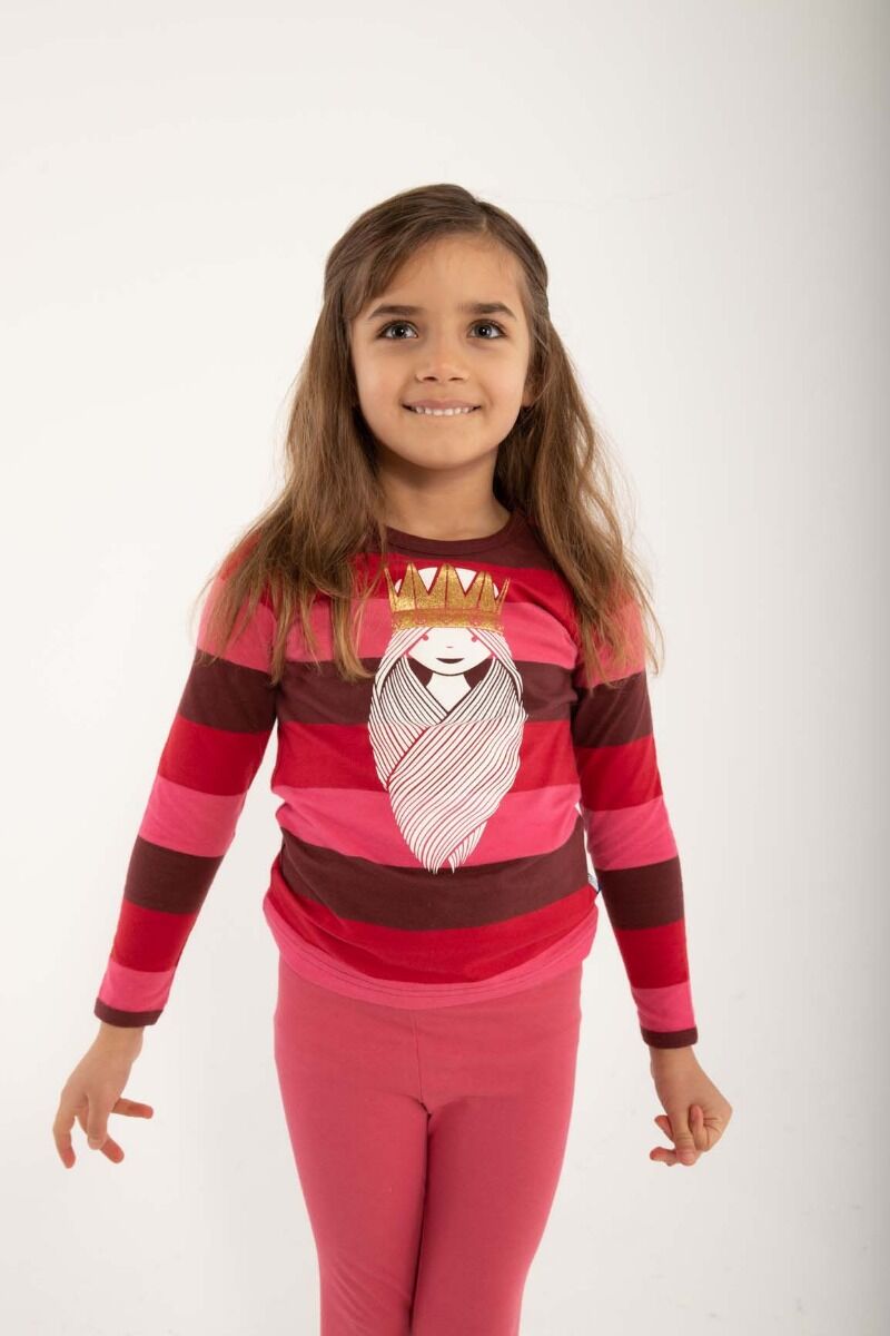 Bluse til børn med prinsesse 