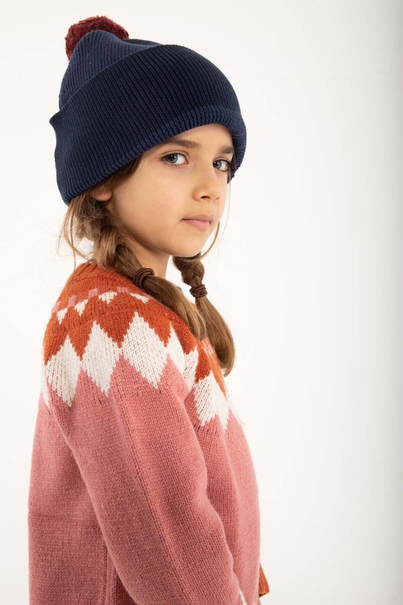 Danepulk Sweater Old Rose/Brick/Chalk