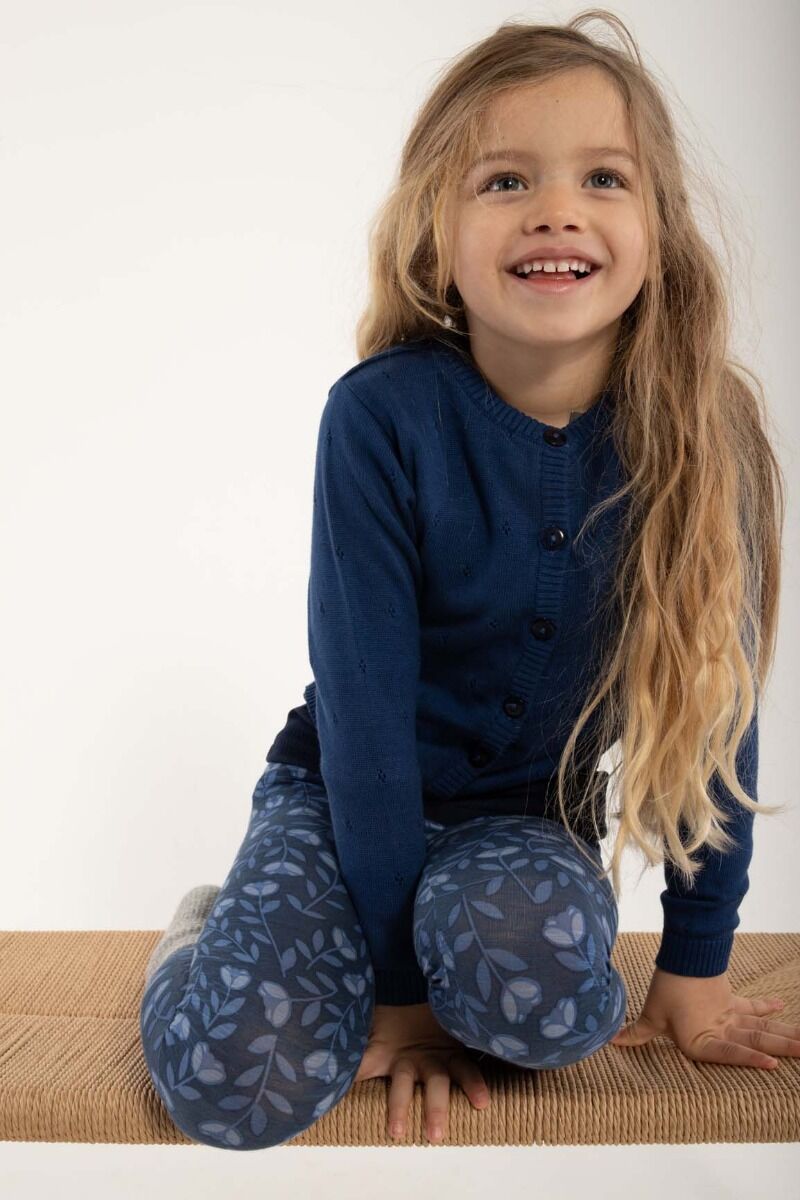 Cardigan til børn i navy 