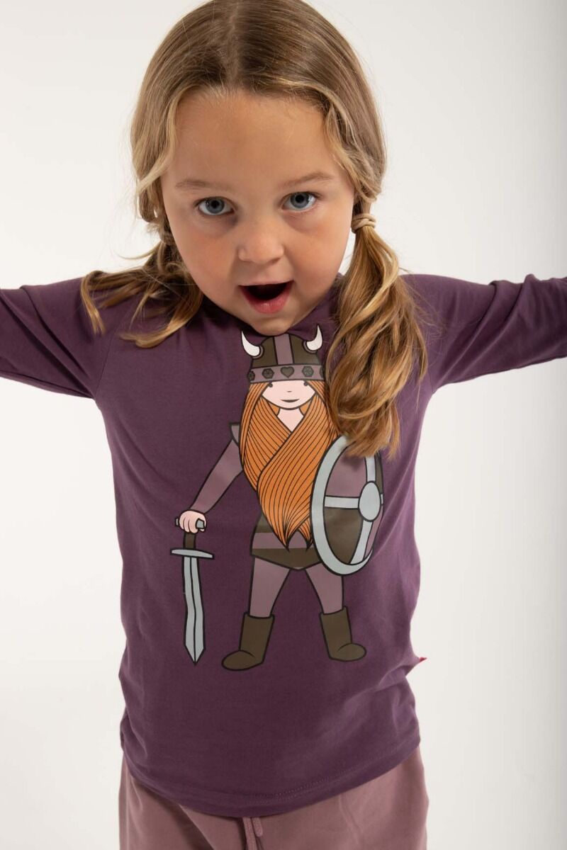 Bluse til børn med viking
