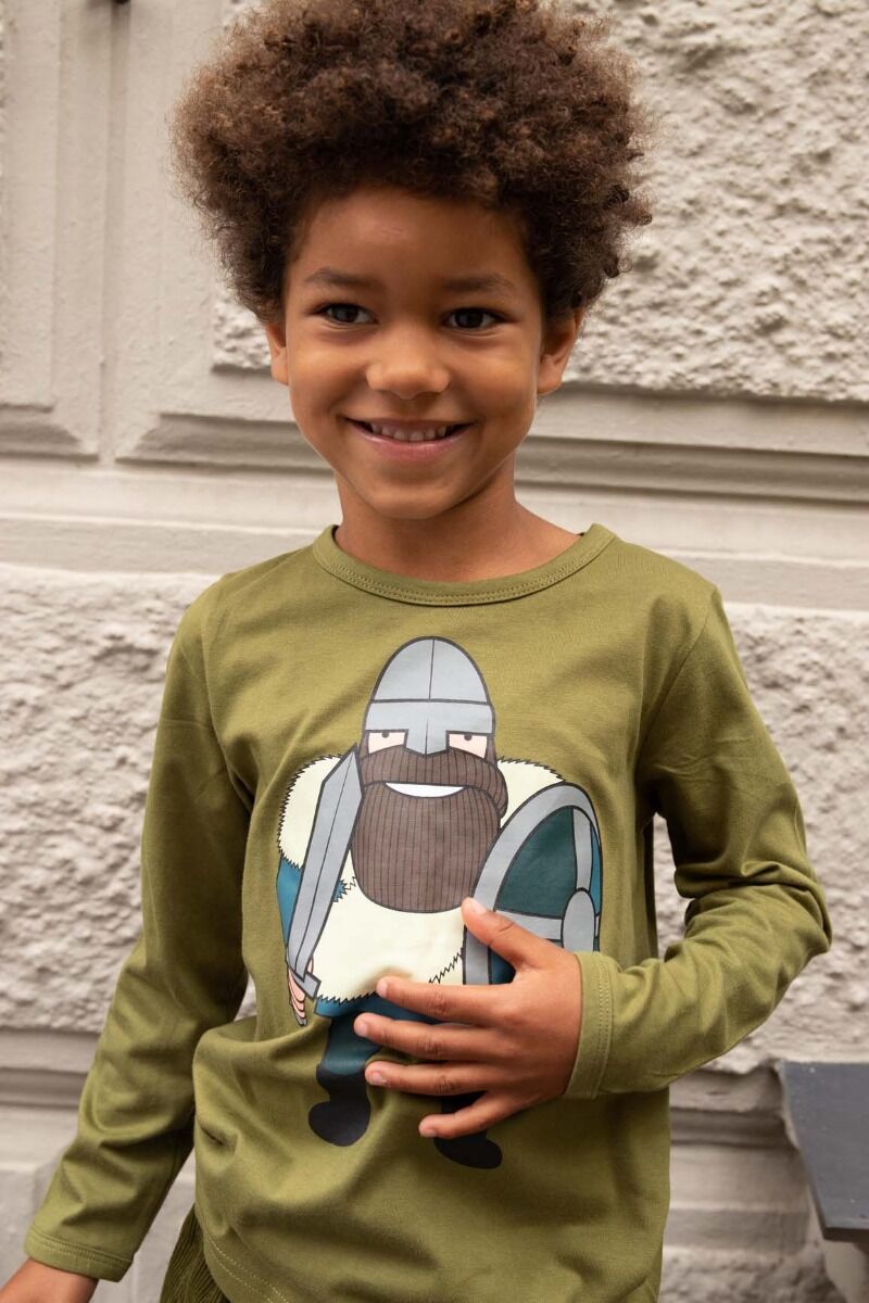 Bluse til børn med viking 