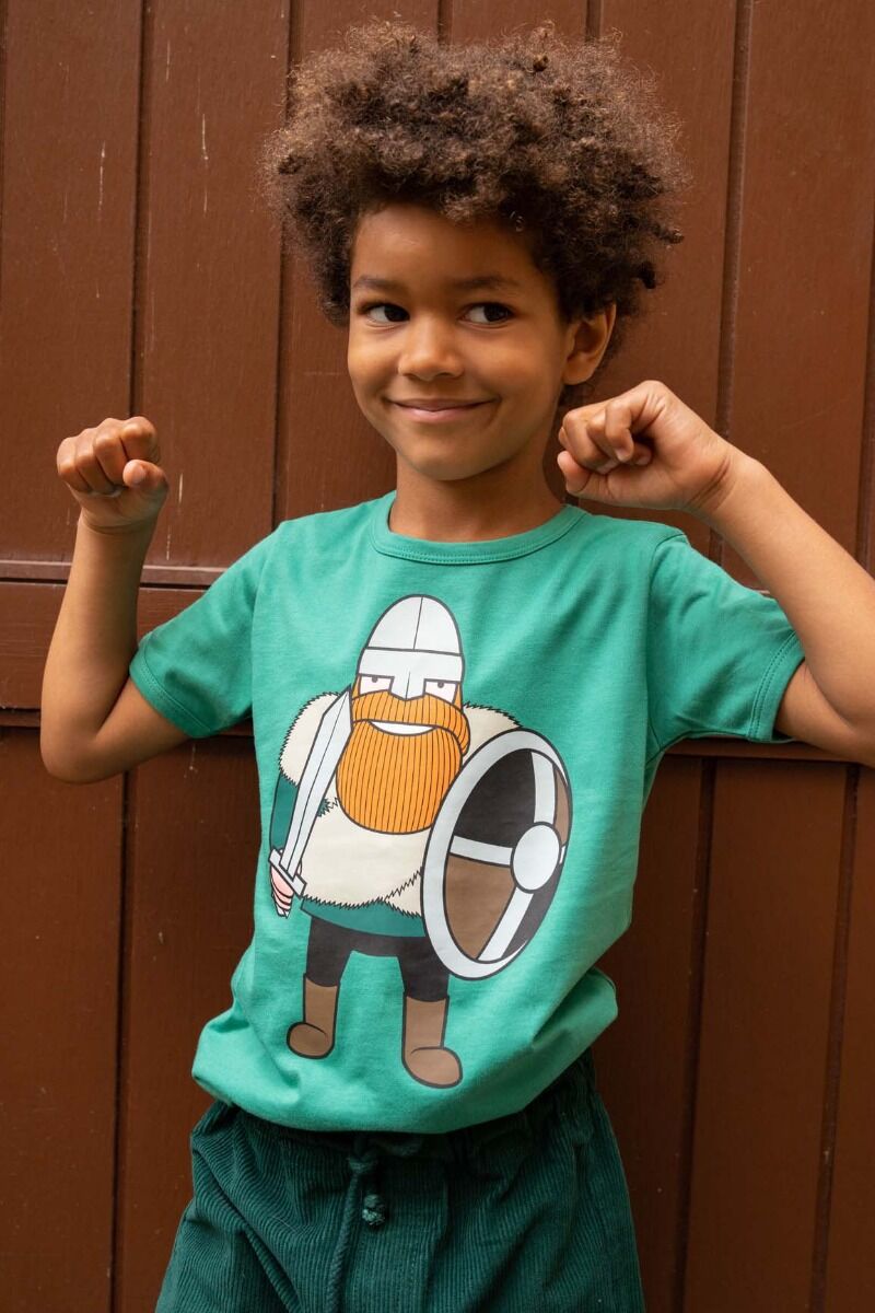 T-shirt til børn med viking