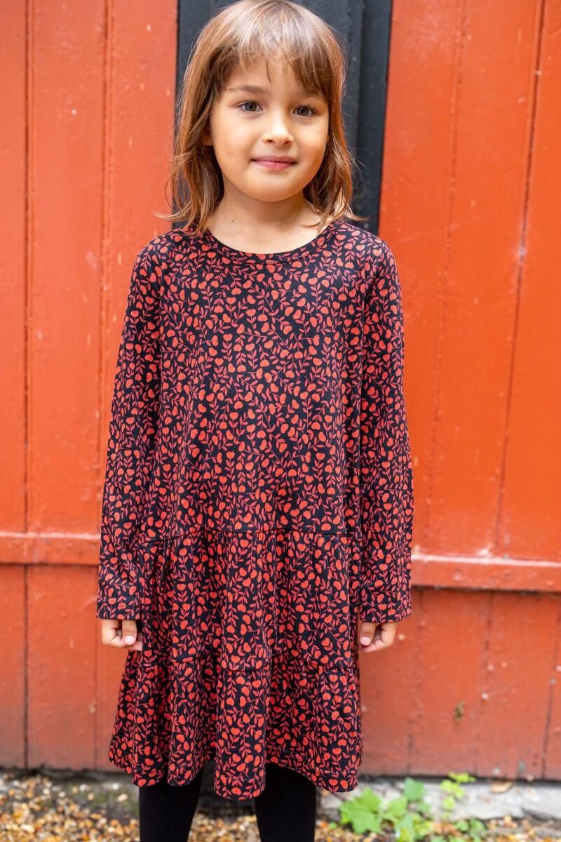Organic - Danemiva Dress Black/red FLEURIE