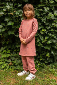 Danekvik Sweater Dress Grey Rose/Silver Glitter SURPRISE DOTS