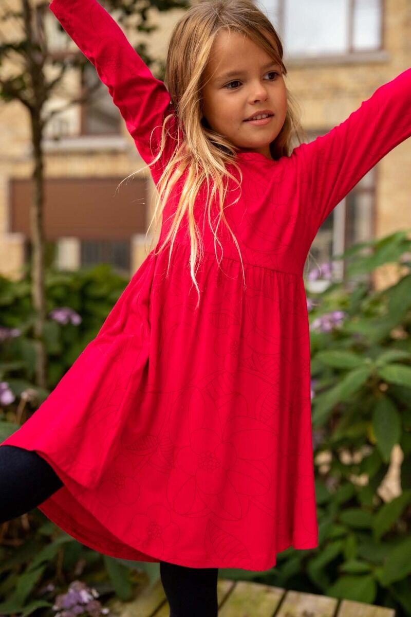 Danepopsicle Viscose Dress Dark Fuchsia BLOOM BOOM