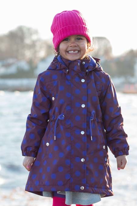 Danecookie Winter Jacket Dark Bdx/Purple Blue DOTS