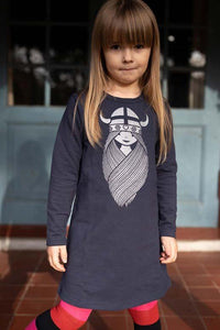ORGANIC - Danesweater Dress Dk Navy FREJA