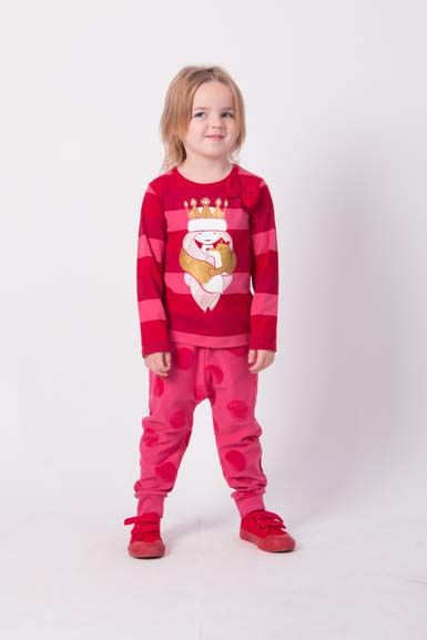 Bluse til børn med prinsesse og ræv  
