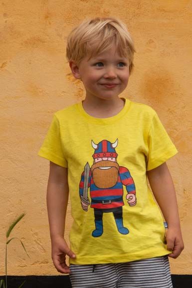 T-shirt til børn med viking

