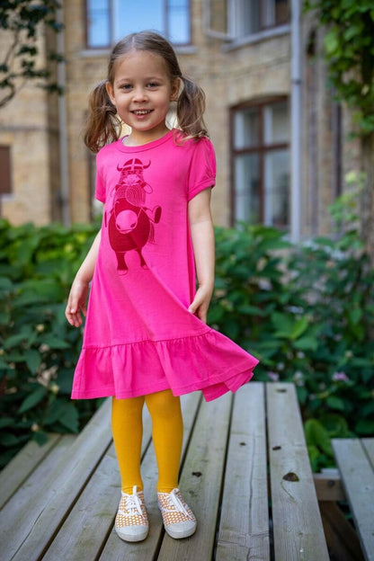 ORGANIC - Danevesterbro Dress Pow Pink PONY FREJA