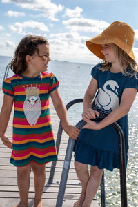 Danevesterbro Dress Dusty Navy SWAN
