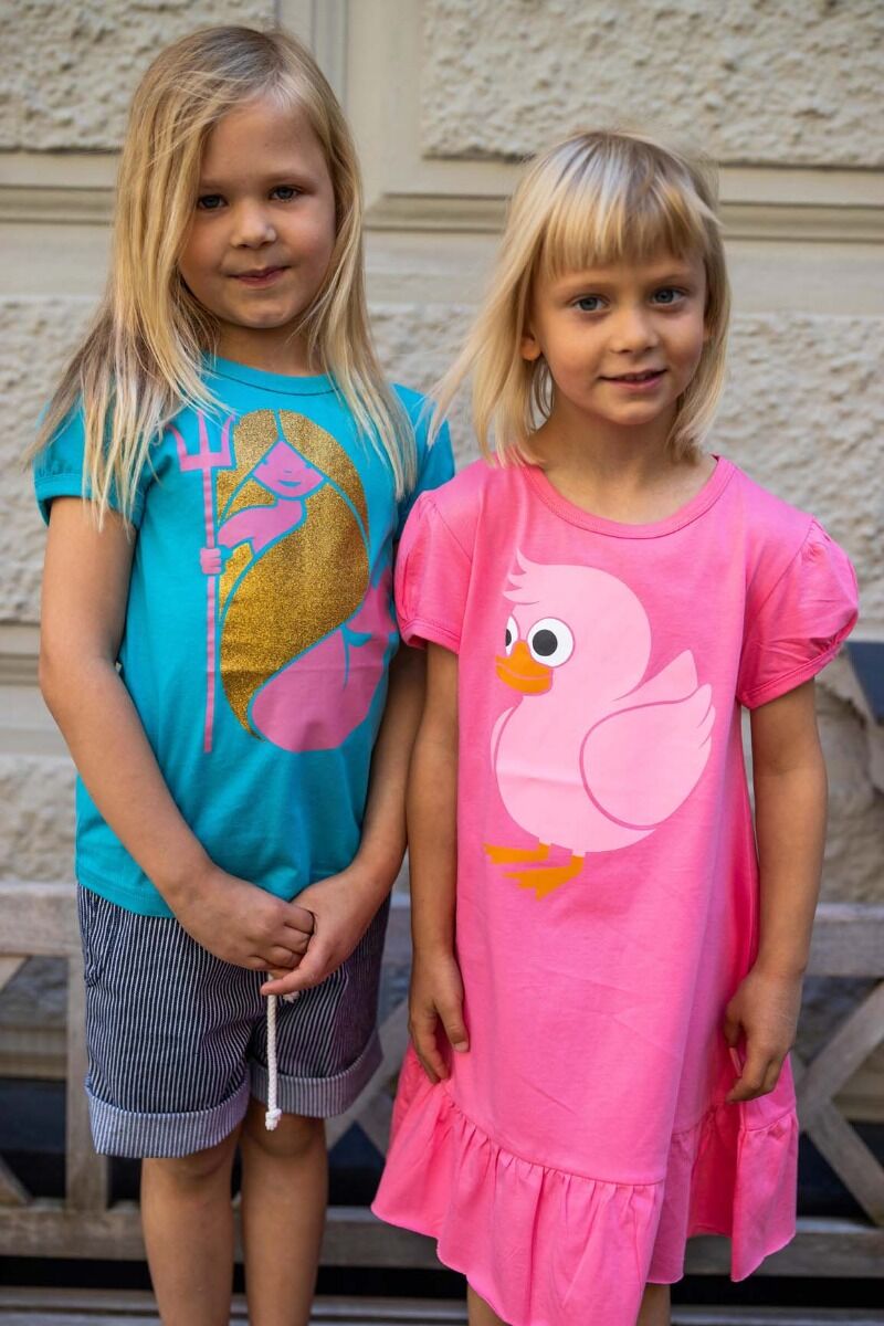 T-shirt til børn med havfrue