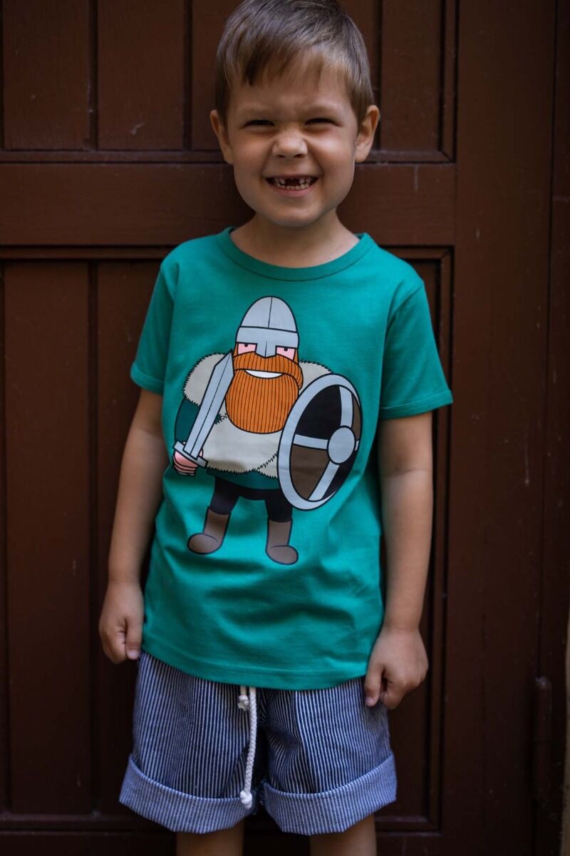T-shirt til børn med viking