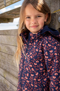 Danolivia Softshell Navy/Pink Rust FLUERIE