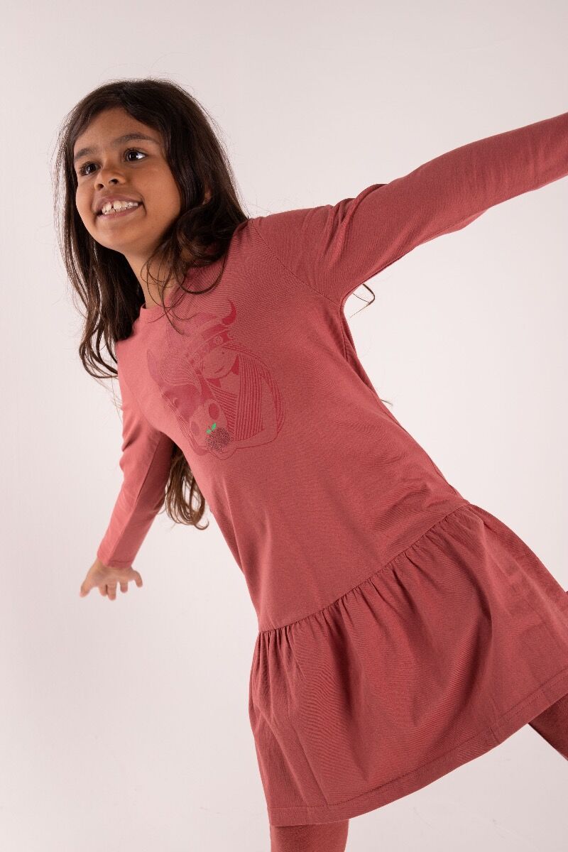 ORGANIC - Danesage Dress Rose Tile IDUNN