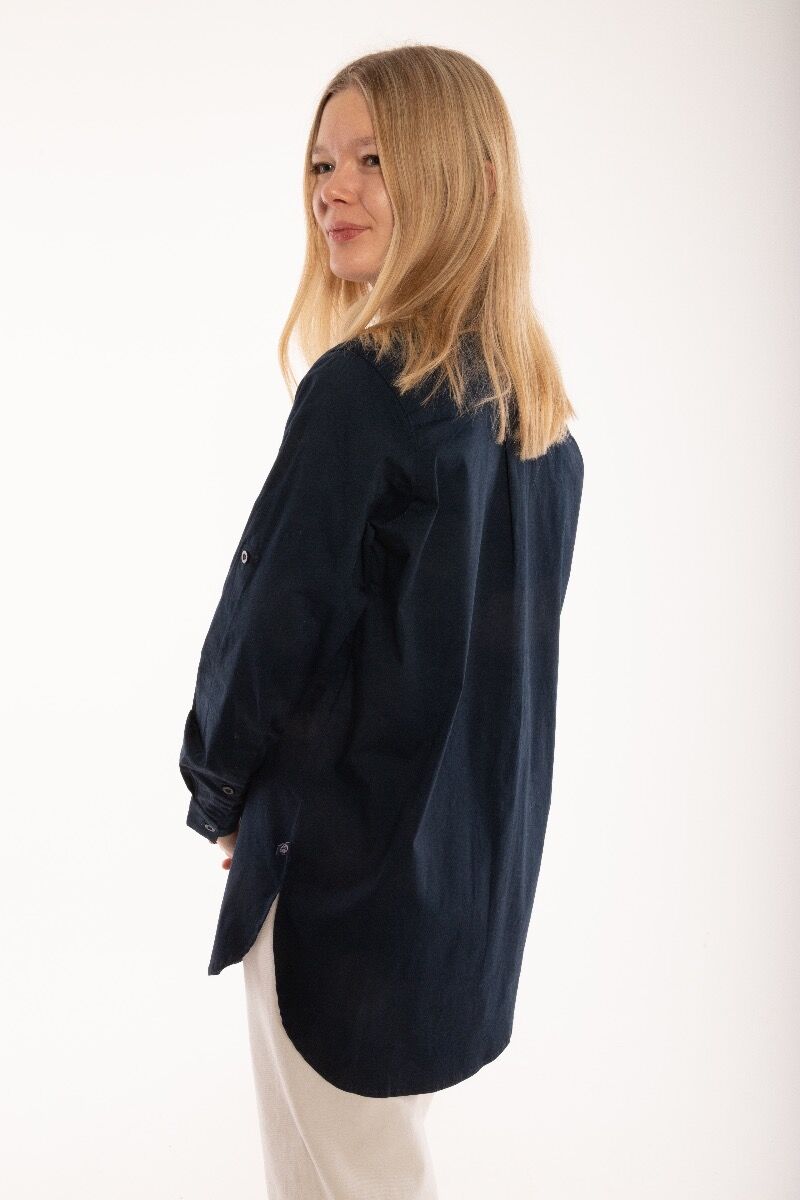 ESS - Joy Poplin Shirt Navy