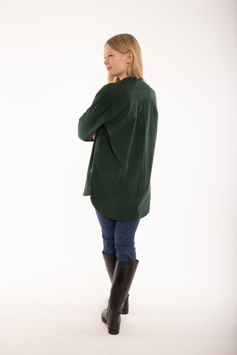 ESS - Joy Poplin Shirt Black green