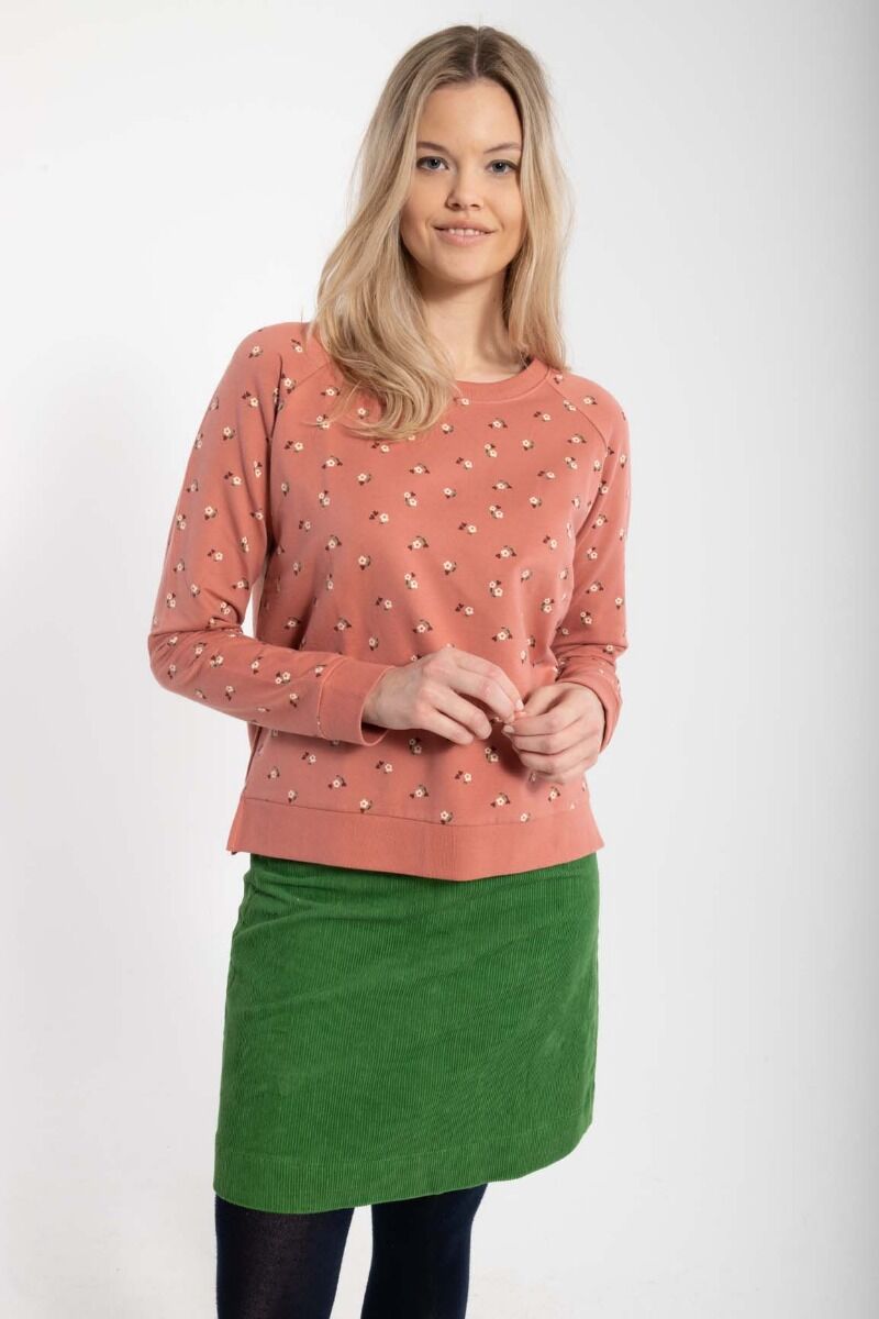 Daneklausen Moleton Sweat Old Rose/Chalk MINIFLOWER
