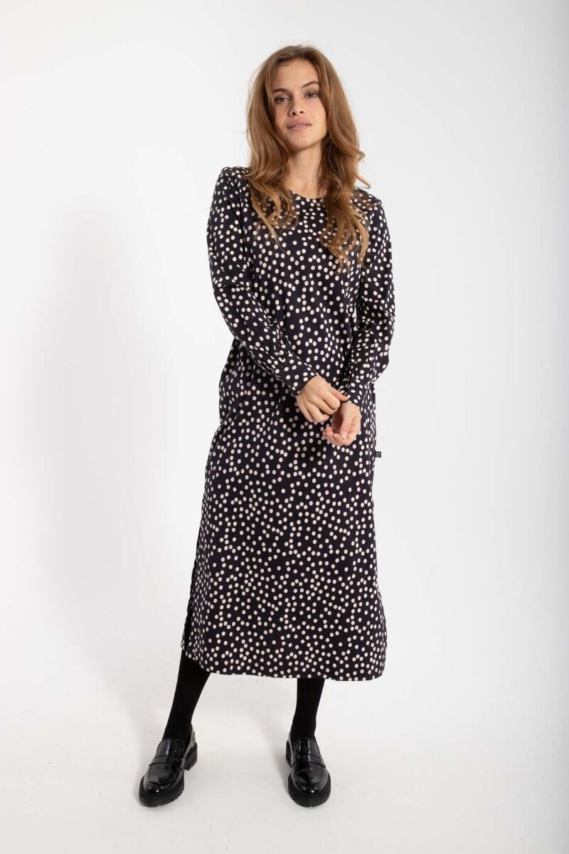 Danelegance Dress Black/Chalk FUNDOTS