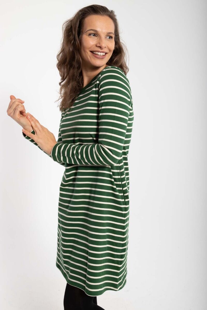 Danevibeke Dress Warm Khaki/Chalk