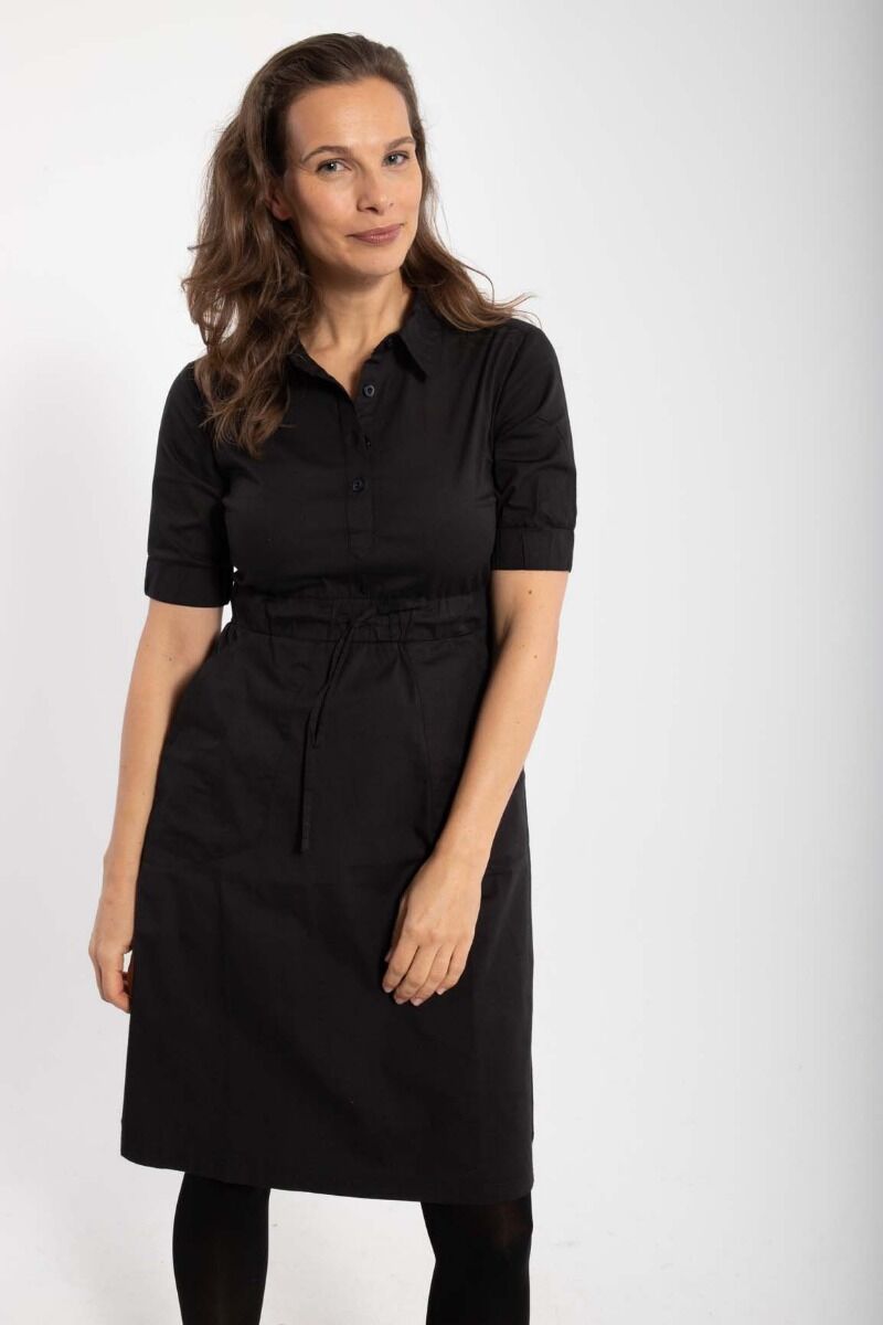 Danesusanne Poplin Dress Black