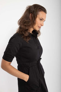 Danesusanne Poplin Dress Black