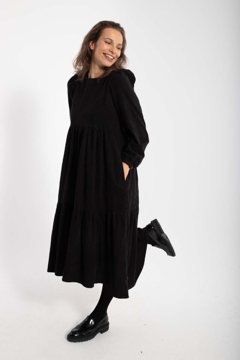 Danoktober Cord Dress Black