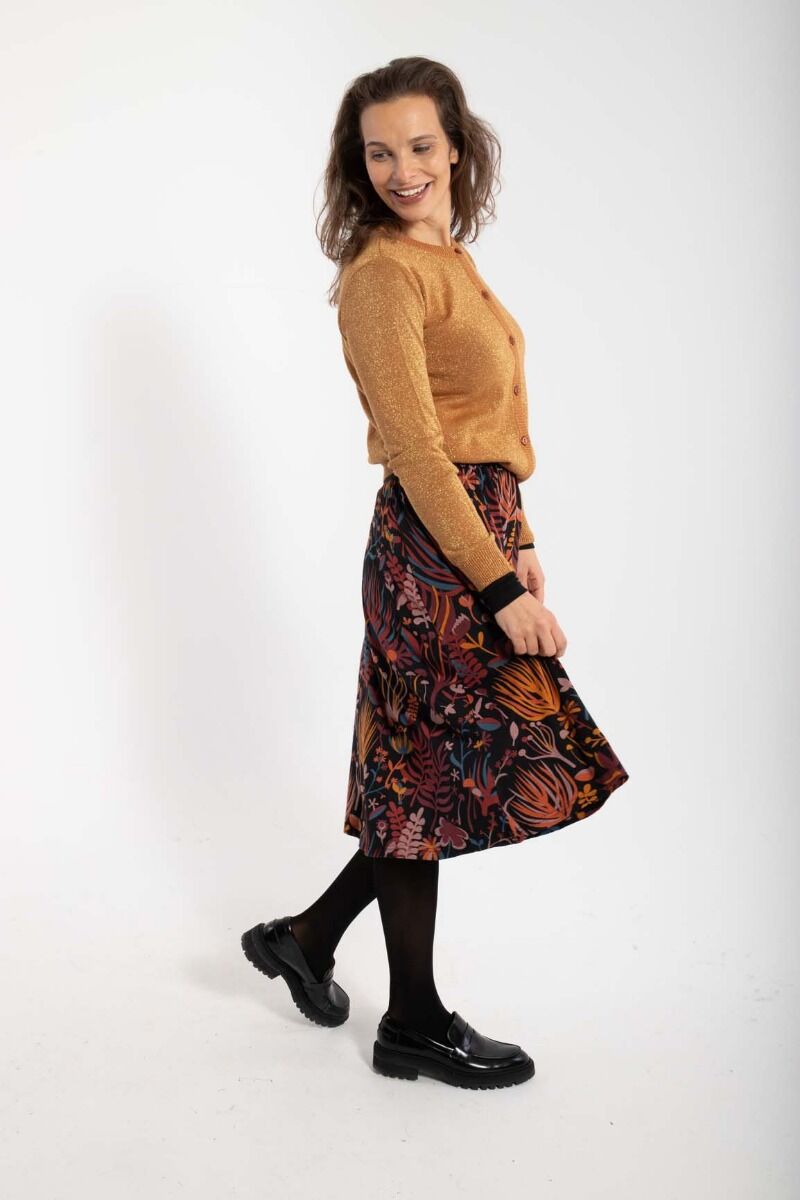 Danechichi Skirt Black/Berry Chocolate WALKABOUT