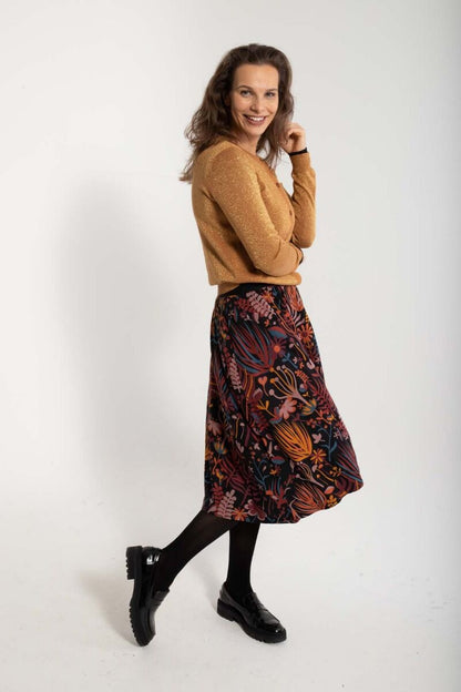 Danechichi Skirt Black/Berry Chocolate WALKABOUT