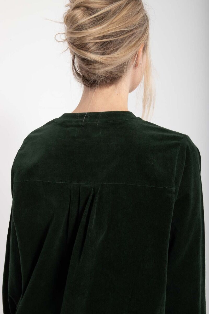 Danepalette Cord Stretch Dress Deep Forest