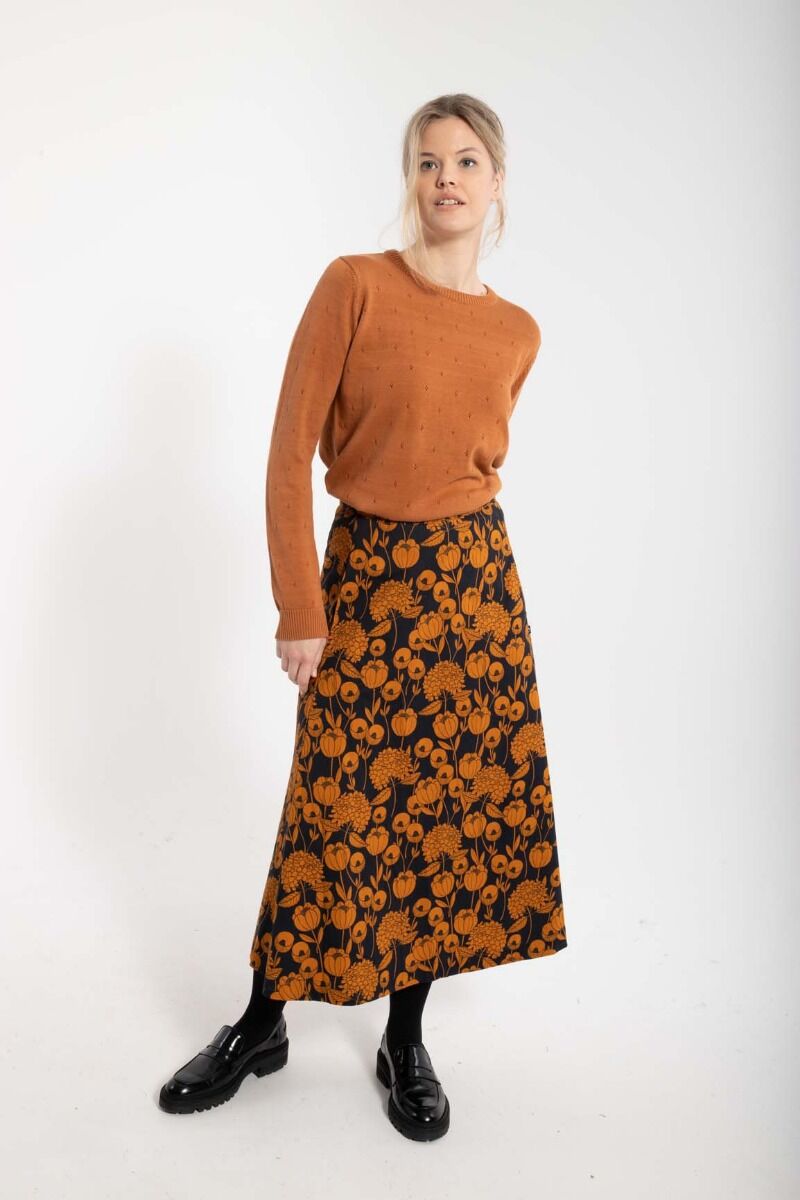 Danebrava Poplin Skirt Dk Navy/Occer HORTENSIA