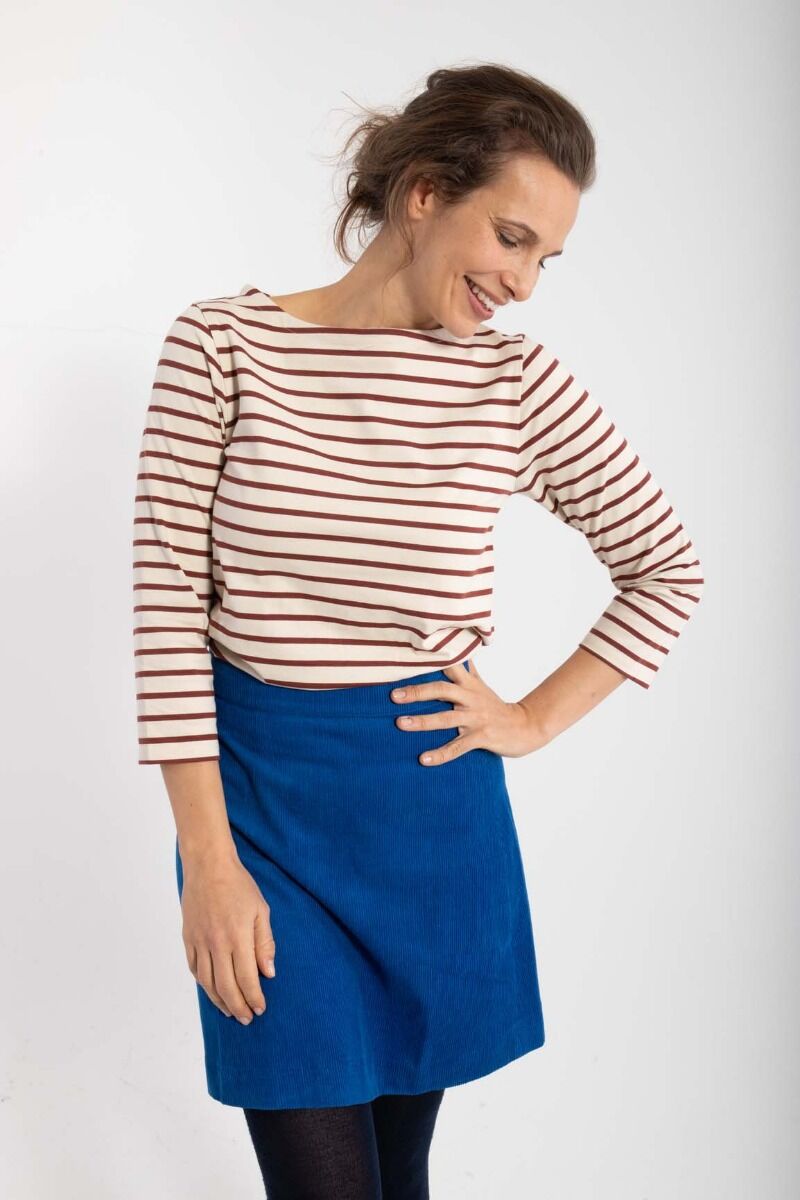 Danecarribean Heavy Cotton Tee Chalk/Red wine